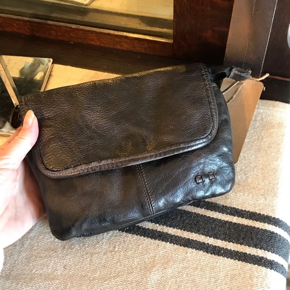 NWT Bed Stu Leather Ziggy Clutch Crossbody Belt Bag Black DD Retail $195 - Picture 4 of 15